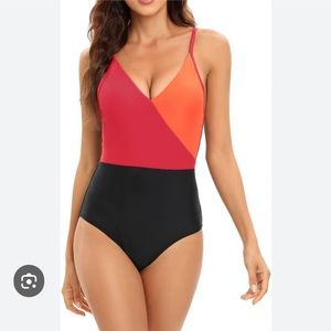 NWT Danga Bay Bathing Suit Color Block